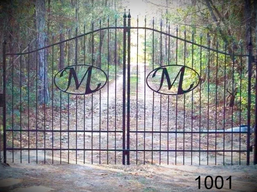 Initial M Iron Gate